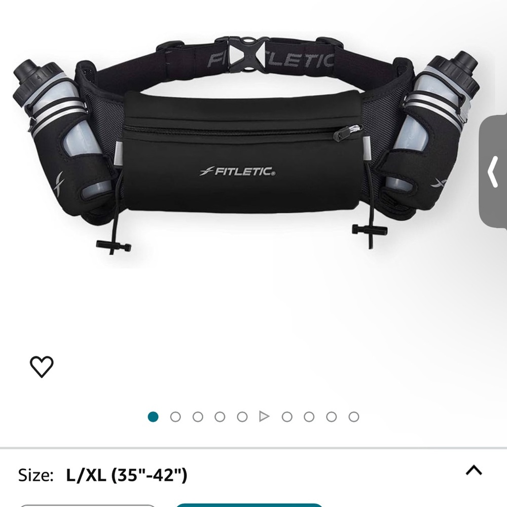 Fitletic Hydration Running/Hiking Belt Bounce Free & Water Resistant Pouch
